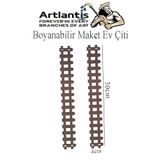 Boyanabilir Ahsap Maket Cit 2 Adet 30X4 Cm Dekoratif Minyatur Bahce Citi Proje Tasarim Okul Hobi