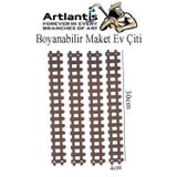 Boyanabilir Ahsap Maket Cit 4 Adet 30X4 Cm Dekoratif Minyatur Bahce Citi Proje Tasarim Okul Hobi