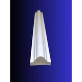 Boyanabilir Dekoratif Duvar Çıtası 4 Cm, Beyaz, 240 cm Uzunluk - Seçenek 1 - Ahşap - Beyaz