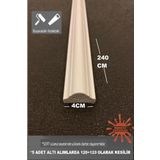 Boyanabilir Dekoratif PVC Duvar Çıtası 4 Cm 1 Boy 240 Cm Duvar Süsleri Koridor Salon Çıta Tasarım
