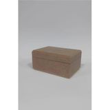 Boyanabilir Ham Mdf Dikdörtgen Kutu (13X9x6.5 Cm)