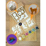 Boyanabilir Hayvanlar Maket Seti, 3 Eğitici Maket, 3D Montessori Oyuncak,çocuklar Için Aktivite Hobi - Beyaz - 5