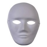 Boyanabilir Karton Maske Lastikli - 4 Adet