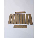 Boyanabilir Kitap Ayracı|ham Mdf| 15 x 3 Cm|10 Adet | KH6012 - Ahşap - DİKDÖRTGEN