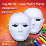 Boyanabilir Surat Model Maske – Lastikli | Kendin Tasarla (5067)