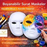 Boyanabilir Surat Model Maske – Lastikli | Kendin Tasarla P153444s4161