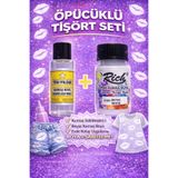 boyansa 1 adet rich beyaz kumaş boyası + tek yıldız sabitleme ( öpücüklü T-Shirt özel boyama seti )