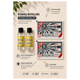 boyansa 2 adet Koyu Kurşuni kumaş boyası + 2 adet sabitleme özel boyama seti