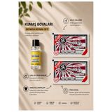 boyansa Koyu Kırmızı kumaş boyası 2 adet + 1 adet sabitleme özel boyama seti ( pantolon , tişört , kıyafet vb )