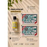 boyansa Zümrüt kumaş boyası 2 adet + 1 adet sabitleme özel boyama seti ( pantolon , tişört , kıyafet vb )