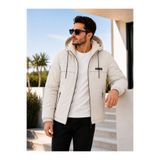 Boymen Erkek ceket kışlık mont kapüşonlu içi kürklü ceket günlük mont casual.
