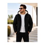 Boymen Erkek Mont Kışlık Mont Kapüşonlu İçi Kürklü Ceket Günlük Mont Casual.