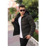 Boymen Su Ve Rüzgar Geçirmez Erkek Kapüsonlu Kışlık Mont Şişme Mont