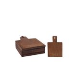 BOYNER EVDE Çok Renkli Bardak Altlıgı Akasya Ağacı 4'lü 14x10 cm 5003162064