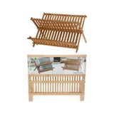 Boyner Evde Katlanır Bambu Bulaşıklık42x32x26cm