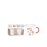 BOYNER EVDE Porselen Kupa Noel Desenli 2'li Set, 5003224411