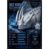 Boynuzlu Buz Ejderhası - Hareketli, Eklemli, Oyuncak Ejderha Figürleri