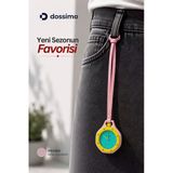 Boyol Pop Çanta Charm Unisex Aksesuar Saat D-Sport Pembe-Sarı D-401