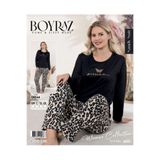 BOYRAZ KADIN SENDY LEOPAR DESENLİ PİJAMA TAKIMI 08044
