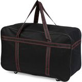 Boyraz Valiz Siyah Kulplu Büyük Boy Valiz,Seyahat Çantası,Büyük Boy Outdoor ,Tekerlekli Çanta - 46 x 66 x 24 cm