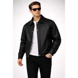 BOYS MANS Erkek Mevsimlik Deri mont ve Erkek ceket Oversize mont