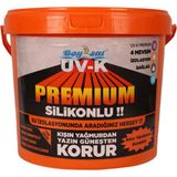 Boysat UV-K Premium Silikonlu Su İzolasyon Boyası 15 Kg Beyaz Renk Yanmaz Özellikli