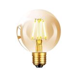 BOYTAŞ 4 WATT FLAMENT LED GLOP AMPUL / E27 DUY / KIRILMAZ GÖVDE / DİM EDİLEBİLİR / SARI IŞIK