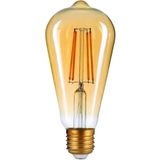 BOYTAŞ 4 WATT FLAMENT LED RUSTİK AMPUL / E 27 DUY / KIRILMAZ GÖVDE / DİM EDİLEBİLİR / SARI IŞIK