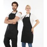 Boyun Ayarlı Şef Garson Kafe Aşçı Barista Siyah Önlük Mutfak Önlüğü Masterchef Cafe Apron Restaurant Önlüğü