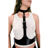 Boyun Bağlantılı Korse Kemer Harness, Kadın Deri Bel Kemeri - APFT1297