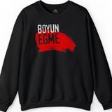 Boyun Eğme Diren Gezi Eylem Direniş Protesto Baskılı Sweatshirt