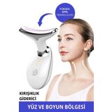 Boyun Ve Yüz Kırşıklık Giderici (Gıdık,Sarkma,Kırışıklık) 3 Proğramlı Ems Güzellik Cihazı 7 Renk Led