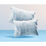 Boyun Yastığı 50x70 - Ortopedik Hafızalı Köpük Yastık, Ayarlanabilir Viskon Dolgu, Çift Taraflı Serinletici Yastık, Nefes Alabilir Kumaş, Yıkanabilir Kılıf, Ergonomik Uyku Yastığı (Çift Kişilik)