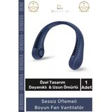 Boyunfanı Şarjlı Taşınabilir Mini Usb Sessiz Fan Güçlü Motorlu Giyilebilir Şık Üflemeli Boyun Vantilatör