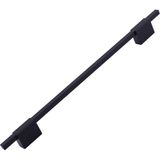 Boyut Siyah Metal 256 mm Uzun Dolap Kulpları Mutfak Çekmece Kulbu Kapak Kulbu Mobilya Kolu Aksesuarı - 1
