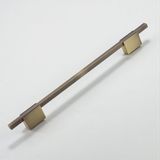 Boyut Soft Antik Sarı Renk Metal 22.4 cm Dolap Çekmece Kulbu Mutfak Dolabı Kapak Kulpları Mobilya - 224 mm