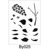 Boyutlu Desen Stencil Şablon (21x30) BY-025