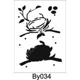 Boyutlu Desen Stencil Şablon (21x30) By-034