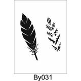 Boyutlu Desen Stencil Şablon (25x25) By-031