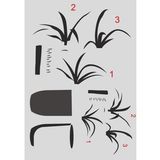 Boyutlu Desen Stencil Şablon (25x35) By-062