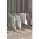 boz concept home Koltuk Yanı Metal Dergilik Space Age Dekoratif Metal Gazetelik, Plaklık ve Ev Düzenleyici Kitap Rafı