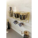 boz concept home Metal Mutfak Rafı Baharatlık Kahve Fincanlığı Mutfak Seti