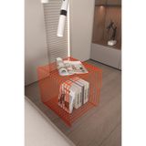 boz concept home Valencia DopamineMinimalist Metal Tel Kare Yan Sehpa Modern Küp Yan Sehpa & Modüler Kitaplık