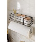 boz concept home Yapışkanlı Mutfak Rafı Lüks Baharatlık Kağıt Havlu Mutfak Düzenleyici Baharatlık