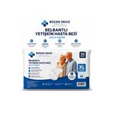 Bozan Yavuz Medical Sağlık Ürünleri Belbantlı Hasta Bezi (XL Beden) 25 Adet Sızdırmaz Bariyer Korumalı