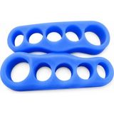 Bozkar Medikal Silikon Ayak Parmak Ayırıcı Mavi Ayak Şekil Düzenleyici Esnek Parmak Düzeltici Toe Separator 2’li