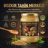 Bozkır Tahin Merkezi 600 gr Kavrulmuş Yerli Ata Tohumu Altın Susam Su Değirmeni Tahini