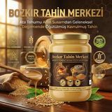 Bozkır Tahin Merkezi Yerli Ata Tohumu Altın Susam Taş Değirmen Tahini Kavrulmuş 600 Gr (Vegan&Doğal)