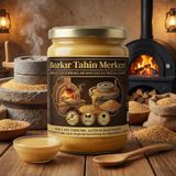 Bozkır Tahin Merkezi Yerli Ata Tohumu Altın Susam Taş Değirmeni Tahini 600 gr (vegan&katkısız)