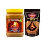 Bozkırlı Çavuşoğlu 930 gr Kepekli Bozkır Tahini + Odun Ateşinde 1 kg Kavrulmuş Susam